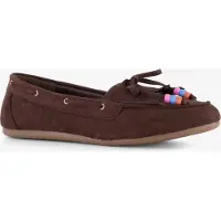 Blue Box dames mocassins donkerbruin maat 38