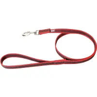 Julius-K9 Rubberen riem met lus rood - grijs (5, Hond, Algemeen)