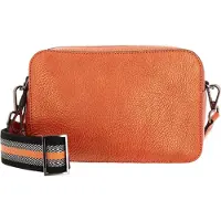 Leonhard heyden Leren schoudertas Paris Crossbag 2 Fächer 8002 Orange oranje