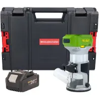 Procraft POB24bb accu multifunctionele frees 20 V 6 / 8 mm borstelloos + 1x accu 4,0 Ah + RHINO gereedschapskoffer - zonder oplader