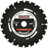 Kreator Invalzaagblad voor Hout 165x20x2mm 24T