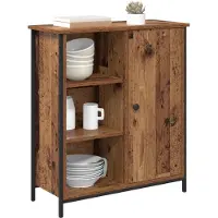 vidaXL Dressoir Oud Hout 70 x 30 x 80 cm Bewerkt hout