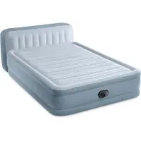 Intex Plush Headboard Luchtbed met ingebouwde pomp - 236 x 152 x 46 cm