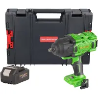 Procraft PWA80bb accu-slagmoersleutel 20 V 1600 Nm 1/2" borstelloos + 1x accu 4,0 Ah + RHINO-gereedschapskoffer - zonder oplader
