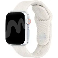 IMoshion Siliconen geweven bandje voor de Apple Watch | 38/40/41/42 mm - Sterrenlicht