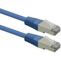 Roline Patchkabel Cat.6 (klasse E), PoE, S/FTP (PiMF), blauw, 2 meter