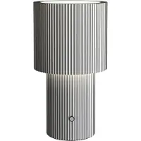 Herstal Tafellampe , Iluma, dimbare, Metallic, Woonkamer, Aluminium, Modern