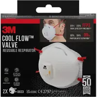 3M Stofmasker FFP3 8833C2 2/Pak