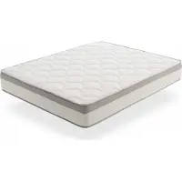 Moonia Spring Max, met pocketvering, tweepersoonsbed, matras van hoogwaardig schuim, middenhard, wit, viscose, 1500 mm