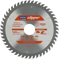 Norton Serie - Zaagblad - 160mm - 48 Tanden - ATB Geometrie
