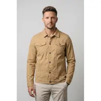 Cars Jeans Marcosjacket Gd Khaki Maat: XL | Spijkerjassen Outlet | Heren | Bruin