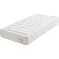 Moonia Royal Spring Pocketvering Matras - 90 x 200 cm - Wit - Visco-elastisch - Dubbelzijdig - Ergonomisch en Ademend