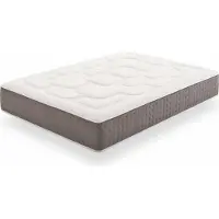 Moonia KingMaX, multifunctioneel bed, geschikt voor twee personen, matras van traagschuim, zacht/vast, wit, 1600 mm, 1900 mm