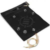 Enhance Gaming Tabletop Series - Roll on a Scroll Dice Set with Case - Black