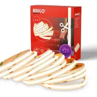 Briloner Cob - LED Strip 3 meter - warm wit licht - zelfklevend - inkortbaar - wit