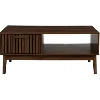 Home Deco Factory Salontafel - Met Lade - Opbergruimte - Koffietafel - Tafel - Hout - Bijzettafel - Woonkamer - Table Basse de Salon -100x50cm - LAURON
