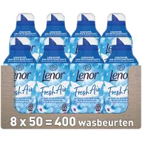 Lenor 8x Wasverzachter Fresh Air Ochtendfris 50 Wasbeurten 700 Ml