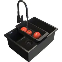 Granitan Granitische Onderbouw Spoelbak Manado60 met Kraan en Sifon