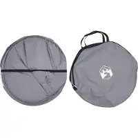 vidaXL Pop-up Toilet Tent met Hangtouw 97 x 126 cm Grijs en Oranje