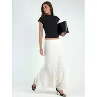 Hiccups for Kids Hoge Taille Kanten Maxi Rok