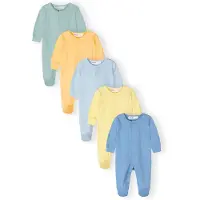 MINOTI Nachtkledij blauw / lichtblauw / lichtgeel / pastelgroen / oranje