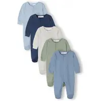 MINOTI Rompertje/body lichtbeige / lichtblauw / donkerblauw / lichtgroen