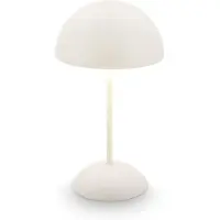 Briloner LED tafellamp Kugle, wit, metaal, IP44, dimbaar, wit / opaal, Woon-/ Eetkamer, metaal, Modern