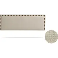Moonia Hoofdbord - Gestoffeerd - Elegant - Tan Beige - Duurzaam en Hoogwaardig - Inclusief Muurschroeven