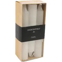 Countryfield Set van 6 kaarsen 14cm | Wit