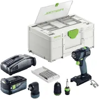 Festool TXS 18-basisset accuboormachine 18 V 40 Nm borstelloos + 1x accu 5,0 Ah + snellader + Systainer