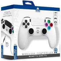 Freaks and Geeks - Wireless Controller for PS4 with 3,5mm jack slot - LED - White