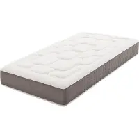 Moonia KingMaX Multizone, dubbel, traagschuimmatras, zacht/stevig, wit, 900 mm, 2000 mm