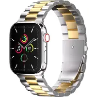 IMoshion Stalen bandje voor de Apple Watch | 44/45/46/49 mm - Zilver & Goud