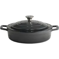 Assheuer & Pott 88305 Braadpan met deksel, 5 STARS, 3,0 liter, antraciet