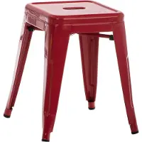 CLP Opvouwbare metalen stoel Arm - Rood