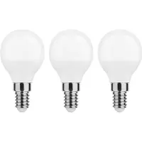 Modee Lighting LED Globelamp G80 E14 Mat - 4.9W 470lm 2700K - Warmwit - Vervangt 40W - 3 stuks