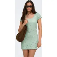 ONLY Jurk 'ONLHillary' groen / wit