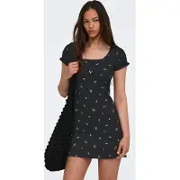 ONLY Jurk 'ONLHillary' lichtgrijs / zwart