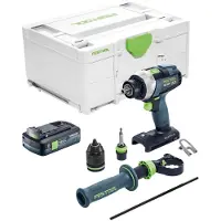 Festool TDC 18/4-Basic accuboormachine 18 V 75 Nm borstelloos + 1x accu 4,0 Ah + Systainer - zonder oplader