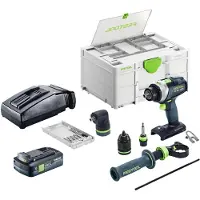 Festool TPC 18/4-Basic-Set accu-slagboormachine 18 V 75 Nm borstelloos + 1x accu 4,0 Ah + oplader + Systainer