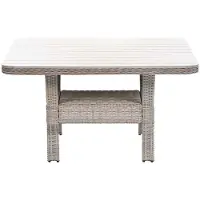 Garden Impressions Nova lounge tuintafel 126,5x126,5 cm - light teak vironwood