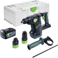 Festool KHC 18 EB-Basic accu combihamer 18 V 2,6 J SDS-Plus borstelloos + 1x accu 5,0 Ah + Systainer - zonder oplader