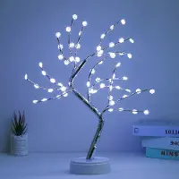 Rosikey LED-sneeuwvloklamp, wit, kunstmatige bonsai-boom, decoratieve verlichting, op batterijen, voor binnen, decoratie