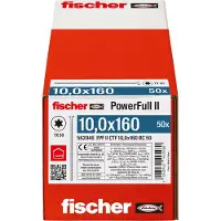 Fischer 562946 FPF II CTF 10,0 x 160 BC 50 Houtschroef 10 mm 160 mm TX Staal Galvanisch verzinkt 50 stuk(s)
