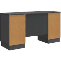 vidaXL Bureau Zwart 142,5 x 50 x 75 cm Bewerkt hout