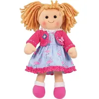 Bigjigs stoffen pop Maggie 34 cm