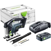 Festool PSBC 420 EB-Basic accu pendelzaag 18 V 120 mm borstelloos + 1x accu 4,0 Ah + snellader + Systainer