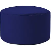 Lumaland Zitzak poef | Compacte zitzak met 3-in-1-functie: comfortabele poef, handig tafeltje en stijlvolle voetenbank voor binnen en buiten | Met flexibele EPS-vulling | Ø 25 x 45 cm