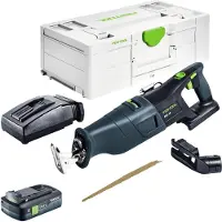 Festool RSC 18 EB Basic accu- reciprozaag 18 V borstelloos + 1x accu 4.0 Ah + snellader + systainer