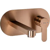 REA - Arcos - Inbouw Wastafelkraan - Geborsteld Koper - 18X20X10Cm